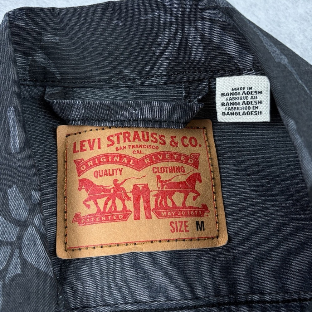 Levi's Sample Trucker Jacket Mens Medium Mineral … - image 4